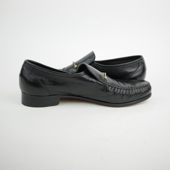 FLORSHEIM ROYAL IMPERIAL Black Leather Loafers